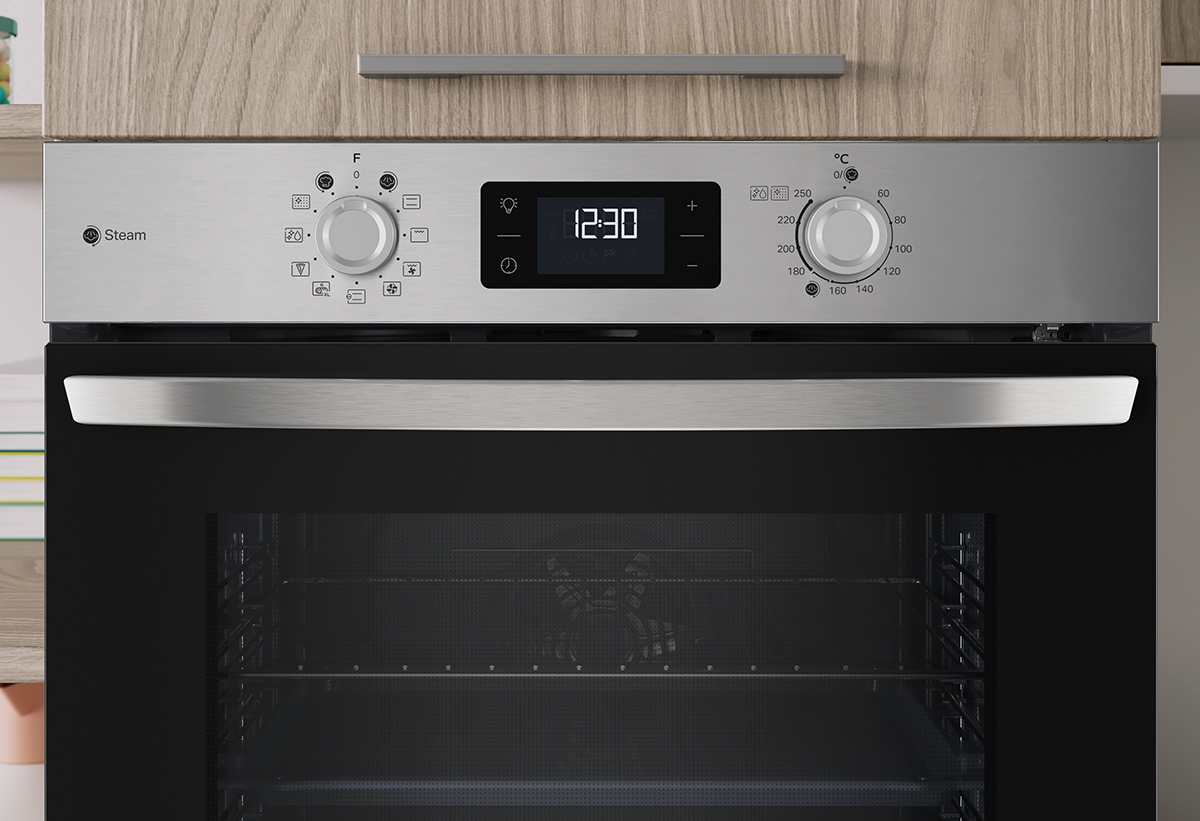 Απεικονίζεται κοντινό στην οθόνη του φούρνου.